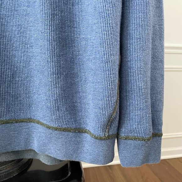 Tommy Bahama Reversible Green Blue Vneck Sweater XL - Picture 6 of 11